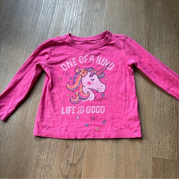 Life Is Good Other - Life Is Good One Of A Kind Pink Unicorn Long Sleeve Size 2 Toddler